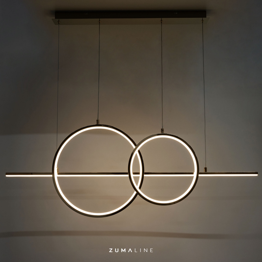 Zuma Line - Dimmbare LED-Hängeleuchte an Schnur LED/34W/230V golden