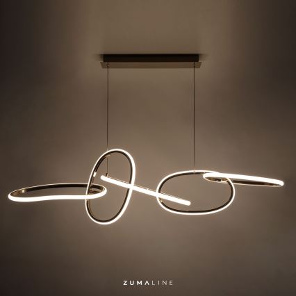 Zuma Line - Dimmbare LED-Hängeleuchte an Schnur LED/56W/230V golden