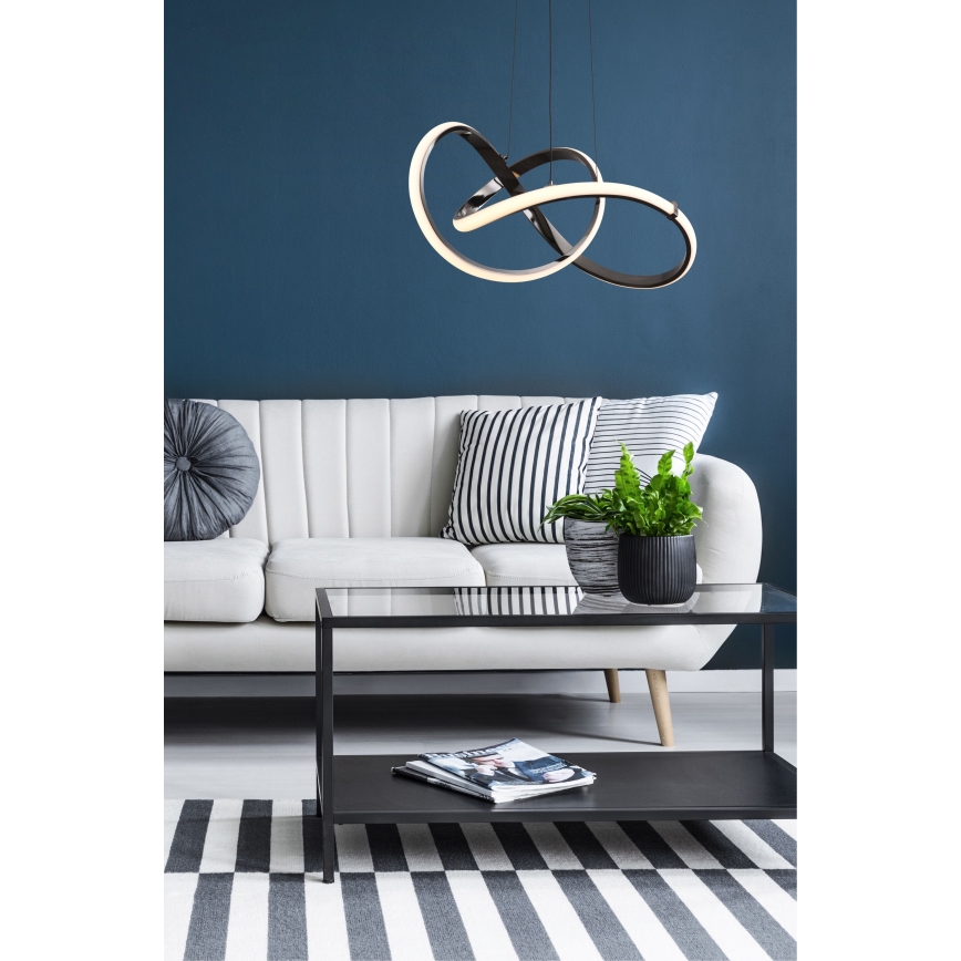 Zuma Line - Dimmbare LED-Hängeleuchte an Schnur LED/44W/230V schwarz
