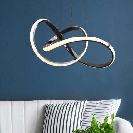 Zuma Line - LED dimmbare Hängeleuchte an Kabel LED/44W/230V schwarz