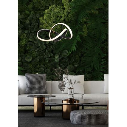 Zuma Line - Dimmbare LED-Hängeleuchte an Schnur LED/44W/230V schwarz/golden