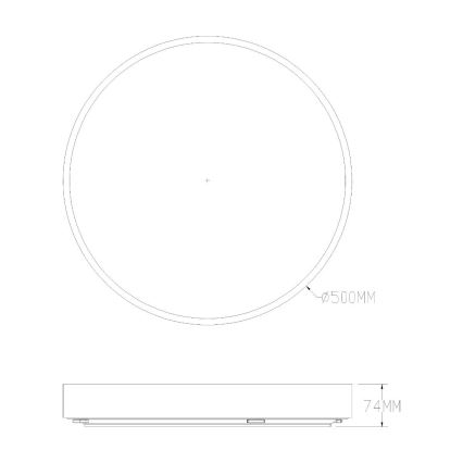 Zuma Line - Dimmbare LED-Deckenleuchte für Badezimmer LED/50W/230V 3000-6000K d 50 cm IP44 golden + Fernbedienung