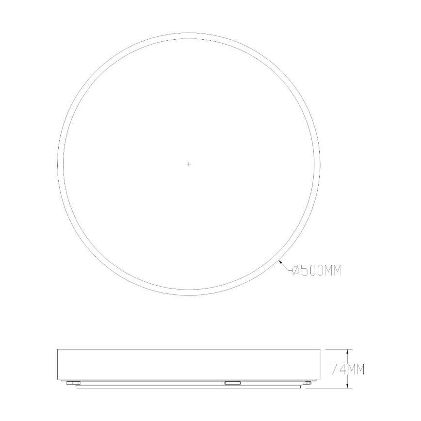 Zuma Line - Dimmbare LED-Deckenleuchte für Badezimmer LED/50W/230V 3000-6000K d 50 cm IP44 golden + Fernbedienung