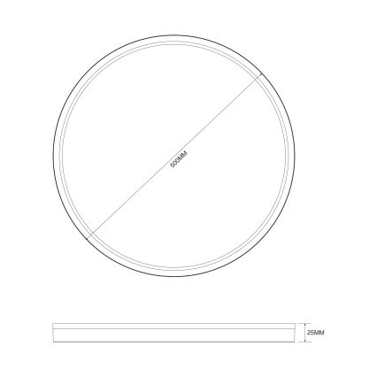 Zuma Line - Dimmbare LED-Deckenleuchte LED/38W/230V + LED/11W 3000/4000/5500K d 50 cm golden