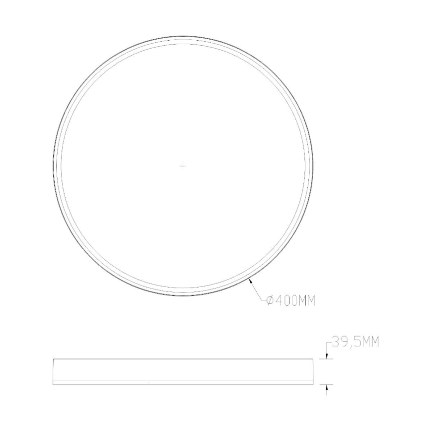 Zuma Line - LED RGBW dimmbare Deckenleuchte LED/32W/230V + LED/8W 3000-6000K schwarz/gold + Fernbedienung