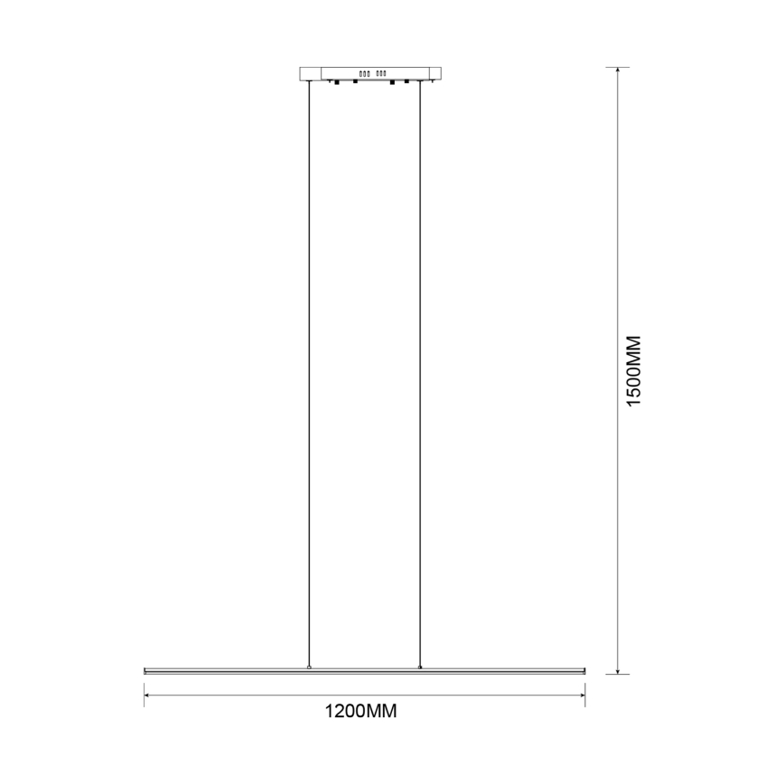 Zuma Line - LED-Pendelleuchte mit Seilaufhängung LED/20W/230V goldfarben