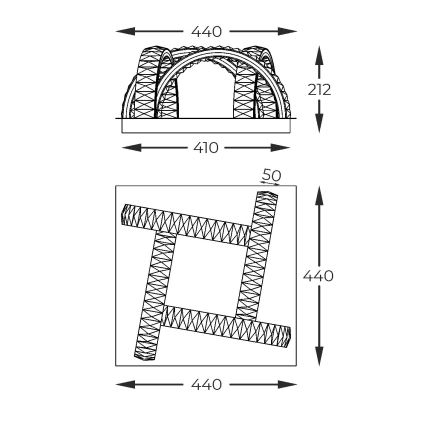 Zuma Line - LED dimmbares Kristall-Deckenleuchte LED/23,5W/230V 2700-6000K goldfarben + Fernbedienung