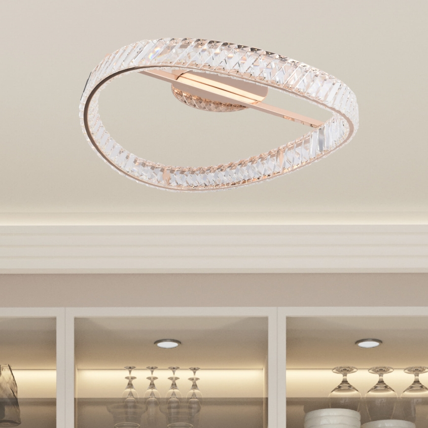 Zuma Line - dimmbare LED-Deckenleuchte LED/36W/230V Ø 52 cm Roségold