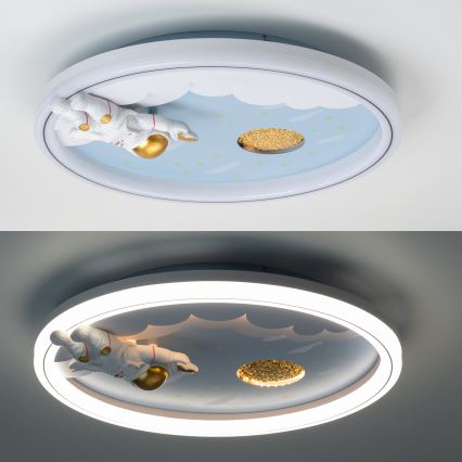 Zuma Line - Dimmbare LED-Deckenleuchte für Kinder LED/42W/230V 3000/5700K Astronaut