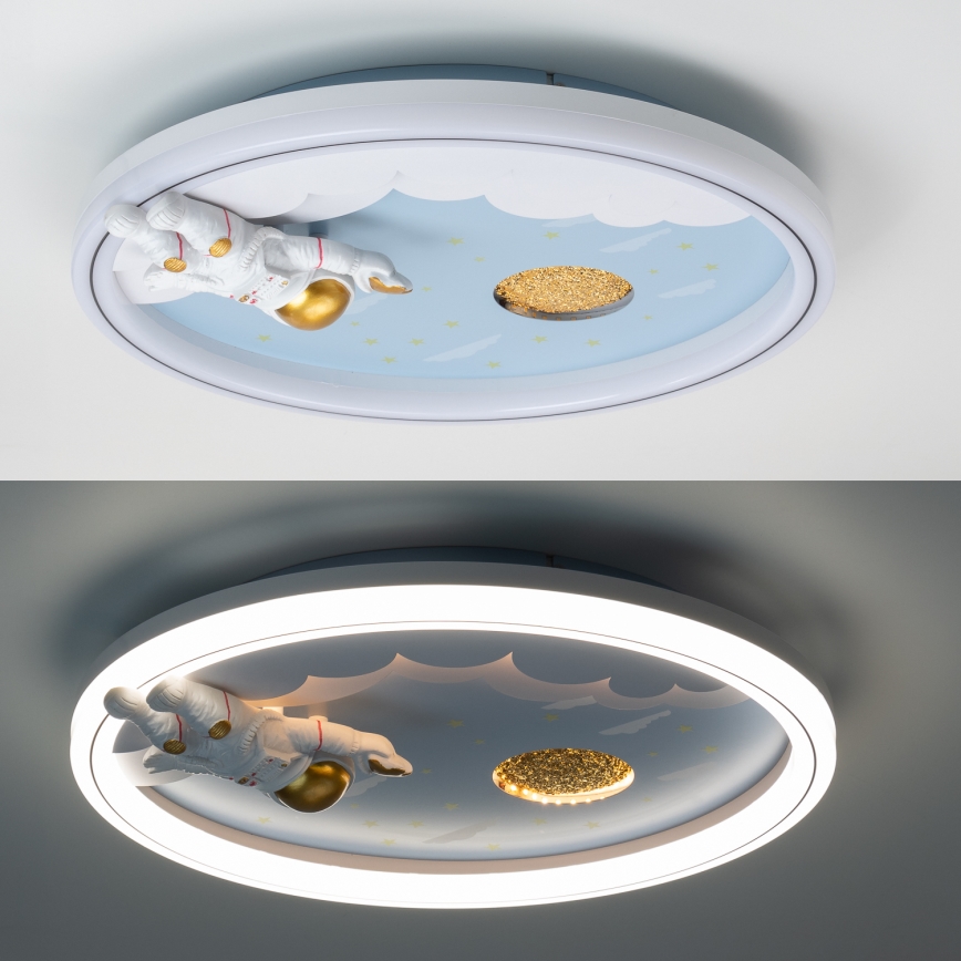 Zuma Line - Dimmbare LED-Deckenleuchte für Kinder LED/42W/230V 3000/5700K Astronaut