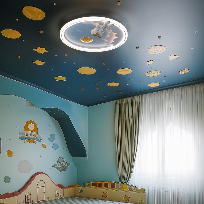 Zuma Line - Dimmbare LED-Deckenleuchte für Kinder LED/42W/230V 3000/5700K Astronaut