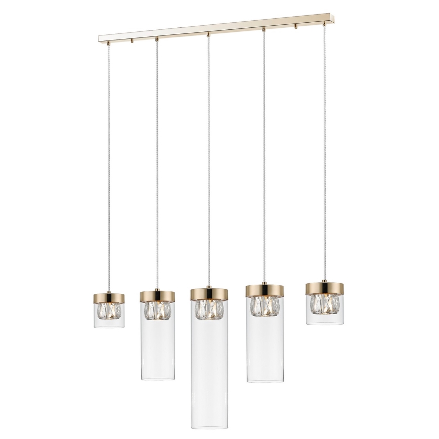 Zuma Line - Kristallkronleuchter an Schnur 5xG9/28W/230V