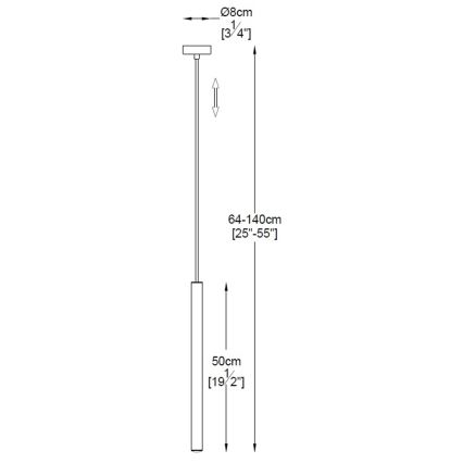 Zuma Line - LED-Kronleuchter an Schnur LED/5W/230V