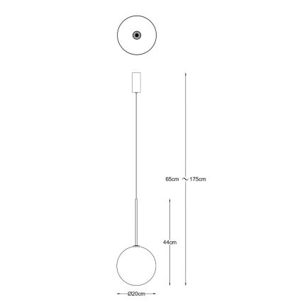 Zuma Line - Pendelleuchte an Kabel 1xG4/2W/230V, goldfarben