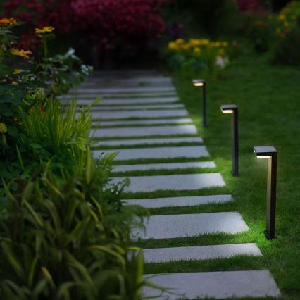 Zuma Line - LED-Solarleuchte mit Bewegungs- und Dämmerungssensor LED/4,5W/2000 mAh IP44 schwarz