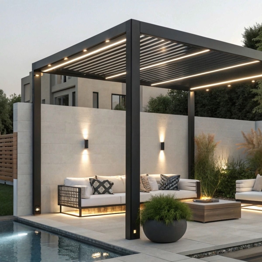 Zuma Line - Outdoor-Wandleuchte 2xGU10/35W/230V IP44 schwarz
