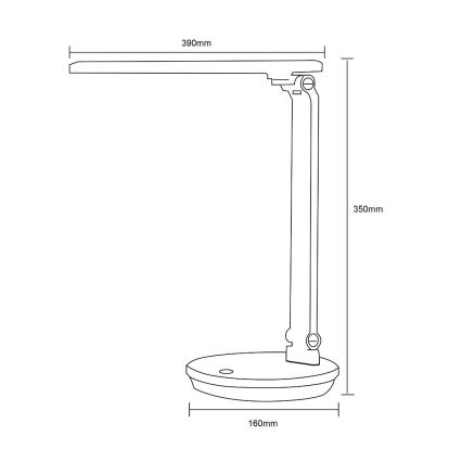 Zuma Line - LED-Tischleuchte LED/5W/230V 3000-6000K schwarz