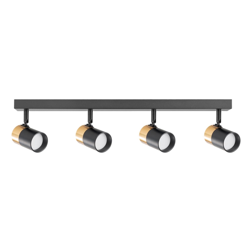 Zuma Line - Strahler 4xGU10/50W/230V schwarz/golden