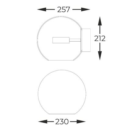 Zuma Line - LED-Wandleuchte LED/5W/230V golden