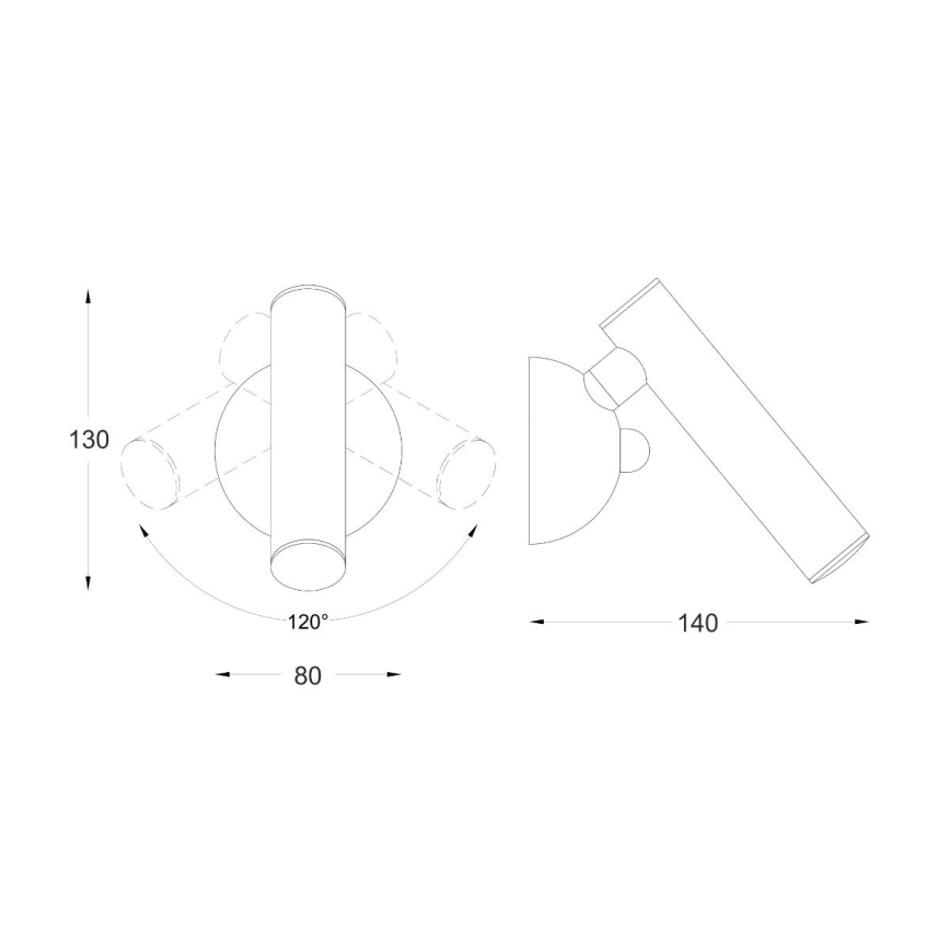 Zuma Line - LED-Wandstrahler LED/5W/230V golden