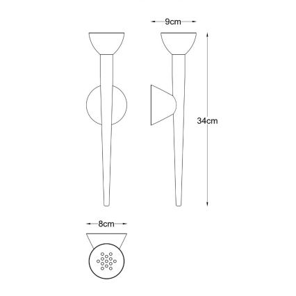 Zuma Line - LED-Wandleuchte LED/5W/230V gold