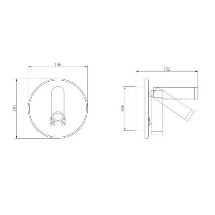 Zuma Line - LED-Wand-Spotleuchte LED/5,5W/230V 4000K + LED/2,5W 3000K weiß