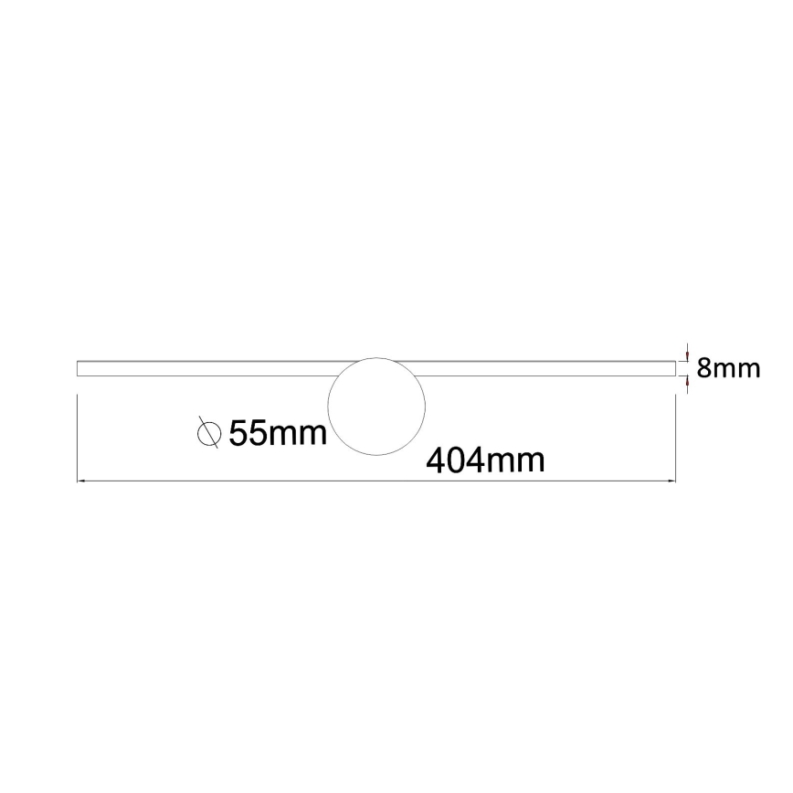 Zuma Line - LED-Spiegelbeleuchtung für Badezimmer LED/6W/230V 40 cm IP44 schwarz