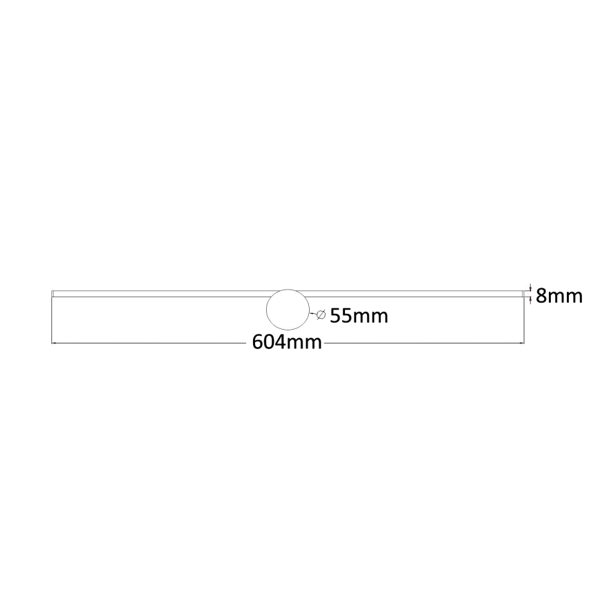 Zuma Line - LED-Spiegelbeleuchtung für Badezimmer LED/8W/230V 60 cm IP44 glänzendes Chrom