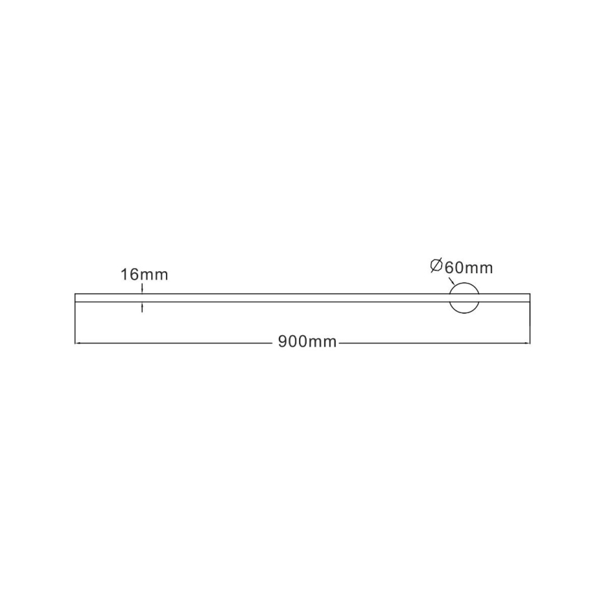 Zuma Line - LED-Wandleuchte LED/12W/230V 90 cm schwarz