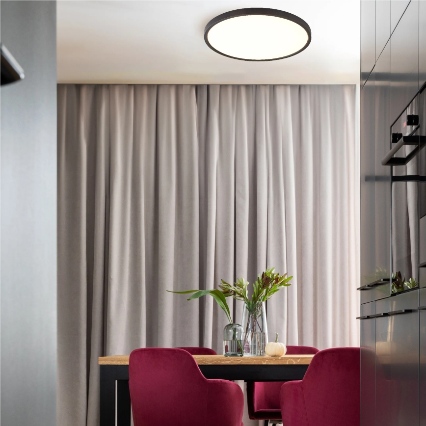 Zuma Line - LED-Deckenleuchte LED/36W/230V 3000/4000/6000K Ø 40 cm schwarz