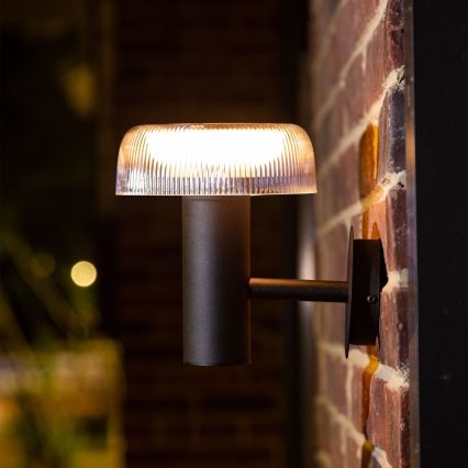 Zuma Line - LED-Solarwandleuchte LED/2,5W/2000 mAh IP44 schwarz