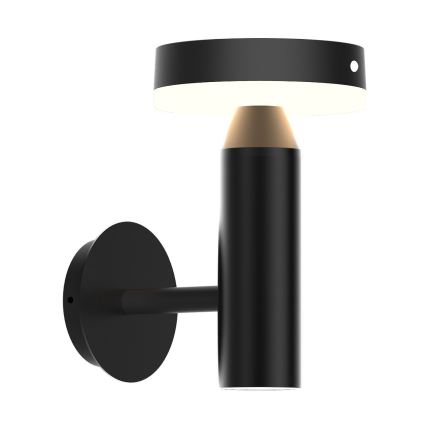 Zuma Line - LED-Solarwandleuchte mit Bewegungs- und Dämmerungssensor LED/4,5W/2000 mAh IP44 schwarz
