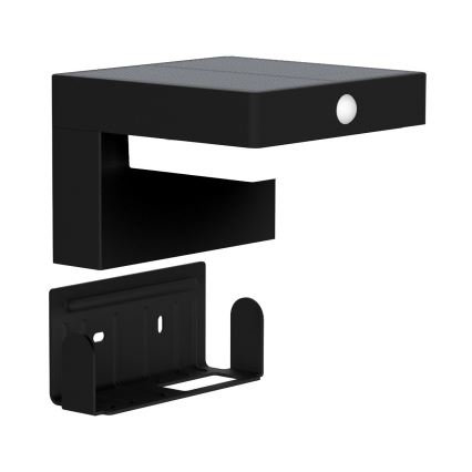 Zuma Line - LED Solar-Wandleuchte mit Bewegungs- und Dämmerungssensor LED/4,5W/2000 mAh IP44 schwarz