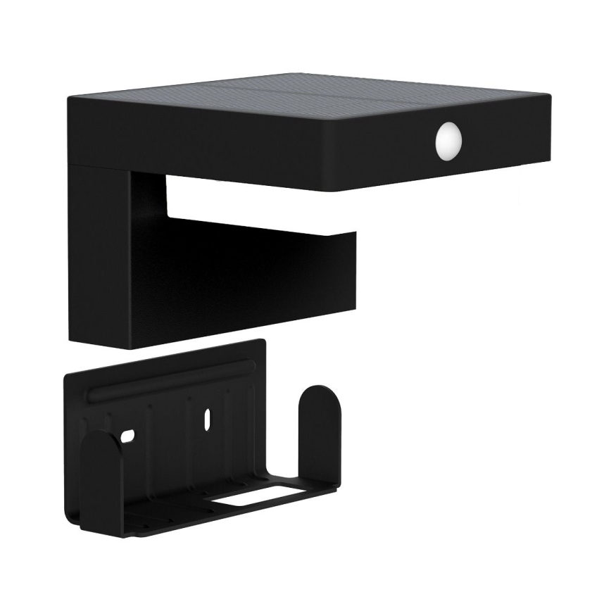 Zuma Line - LED Solar-Wandleuchte mit Bewegungs- und Dämmerungssensor LED/4,5W/2000 mAh IP44 schwarz