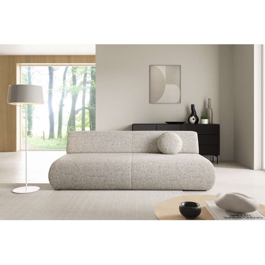 Zweisitzer-Klappsofa mit Stauraum PRATO beige