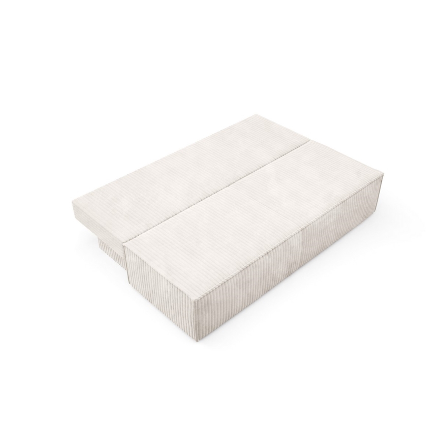 Zweisitzer-Klappsofa mit Stauraum TERAMO beige