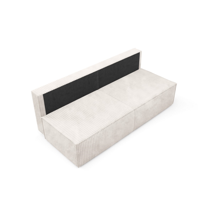 Zweisitzer-Klappsofa mit Stauraum TERAMO beige