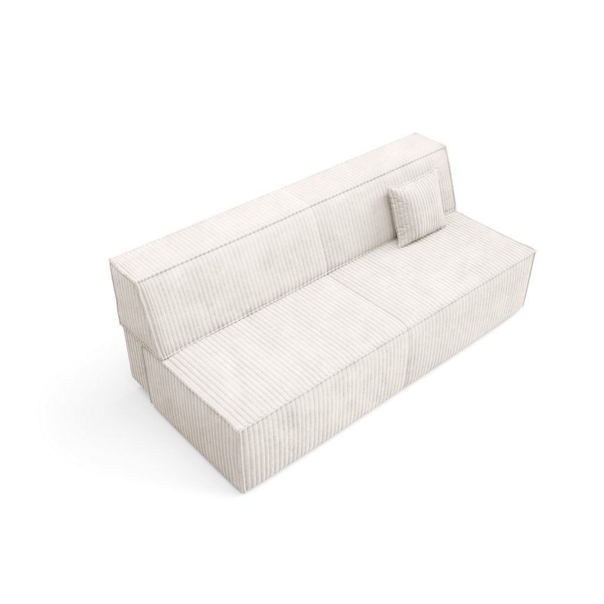 Zweisitzer-Klappsofa mit Stauraum TERAMO beige