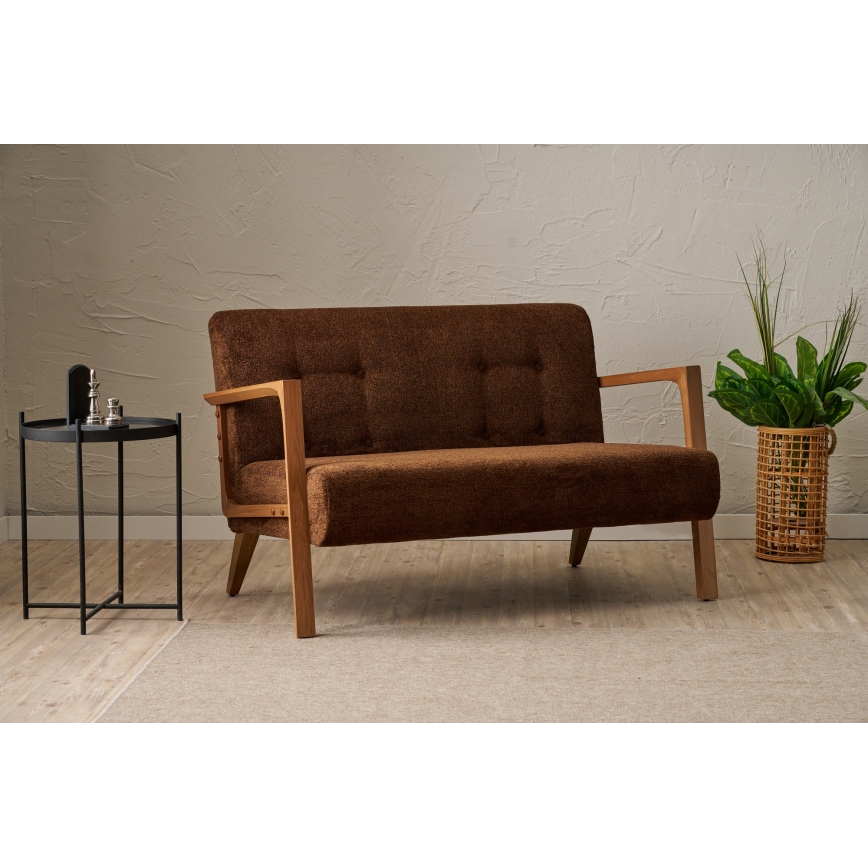 Zweisitzer-Sofa TUMI – Braun