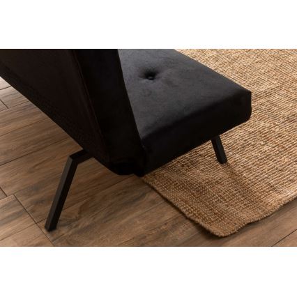 Zweisitziges Schlafsofa BAKU, schwarz