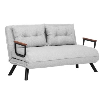 Zweisitziges Schlafsofa QIRA, grau