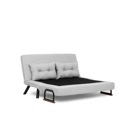 Zweisitziges Schlafsofa QIRA, grau