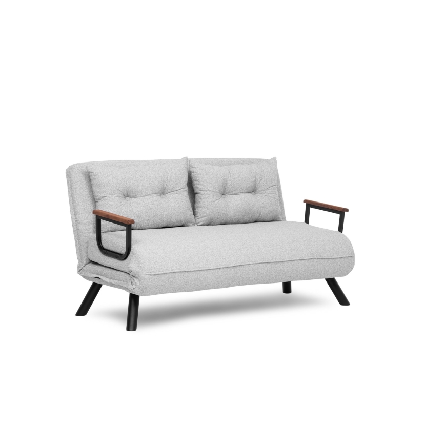 Zweisitziges Schlafsofa QIRA, grau