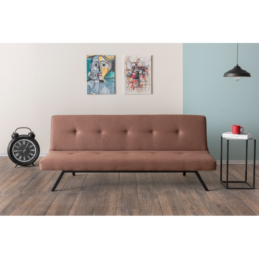 Zweisitziges Sofa LOKO, braun