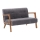 Zweisitziges Sofa TUMI, grau